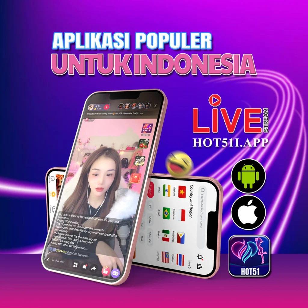 Hot51app.top: Cute girls on Hot51 connect easily with Indonesian and global viewers